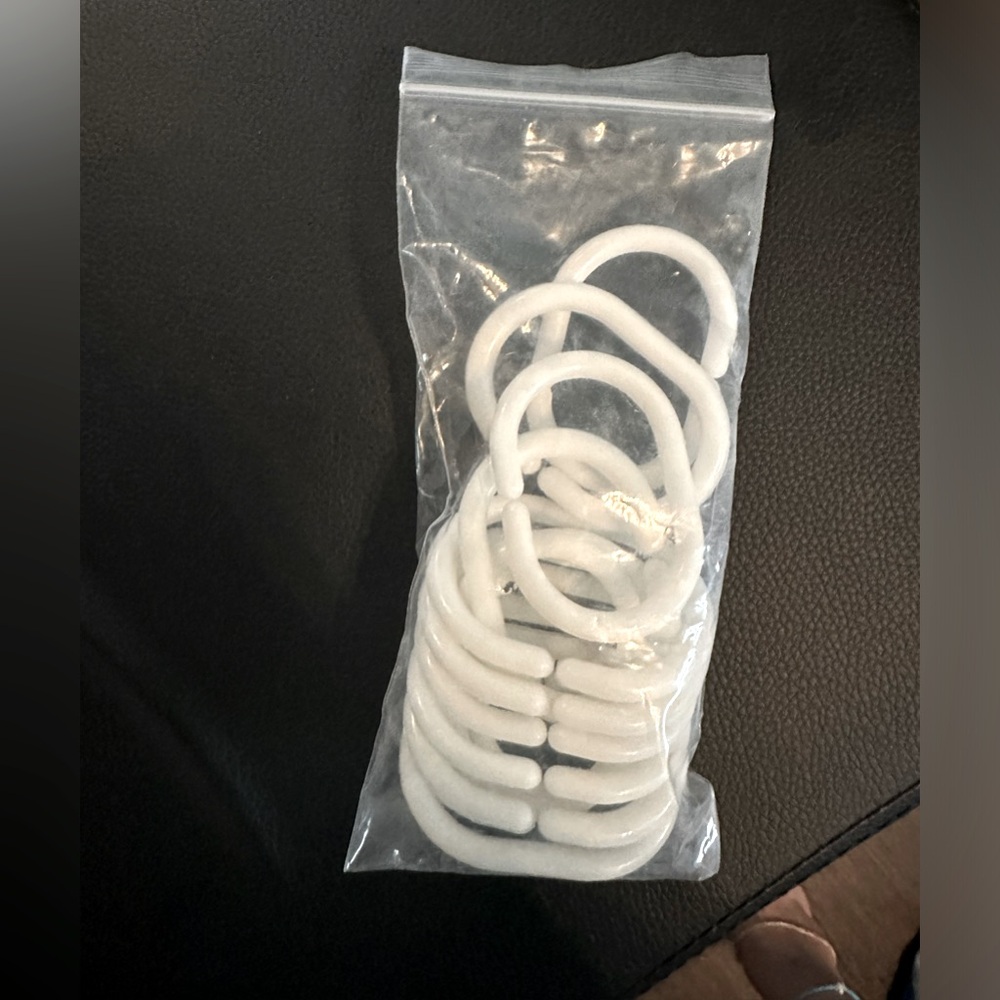 Shower curtain hooks